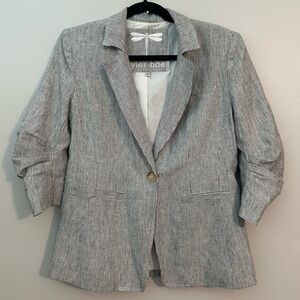 Tyler Boe Linen Blend Blazer Size 2